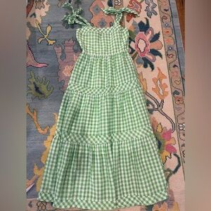 sugarlips gingham maxi dress